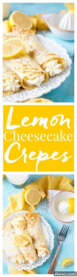 Zesty Lemon Cheesecake Crepes 9 These Lemon Cheesecake Crepes are a rich and vibrantly flavored brunch! Make the batter up ahead of time in the blender and keep it in the fridge until you're ready to use, then you're just 20 minutes away from a plate of lemon heaven!