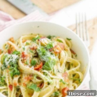 Bacon & Broccoli Fettuccine Alfredo