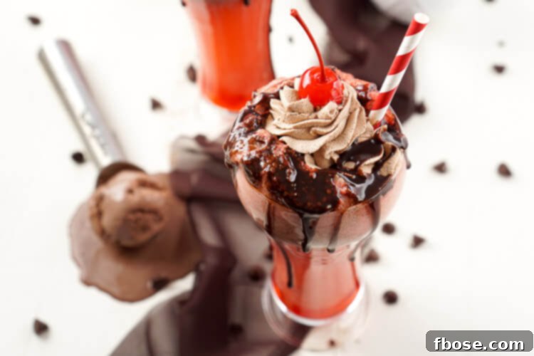 This Cherry & Chocolate Ice Cream Float recipe is inspired by Grease and such a fun flavored treat!