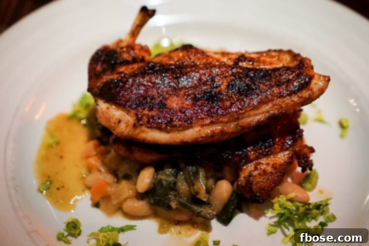 Hearty main course featuring grilled meats at Farmstead
