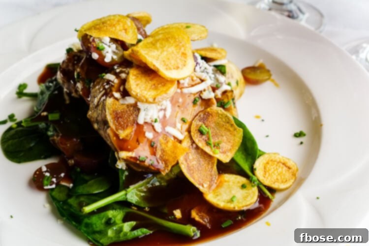 Finely plated main course on the Napa Valley Wine Train