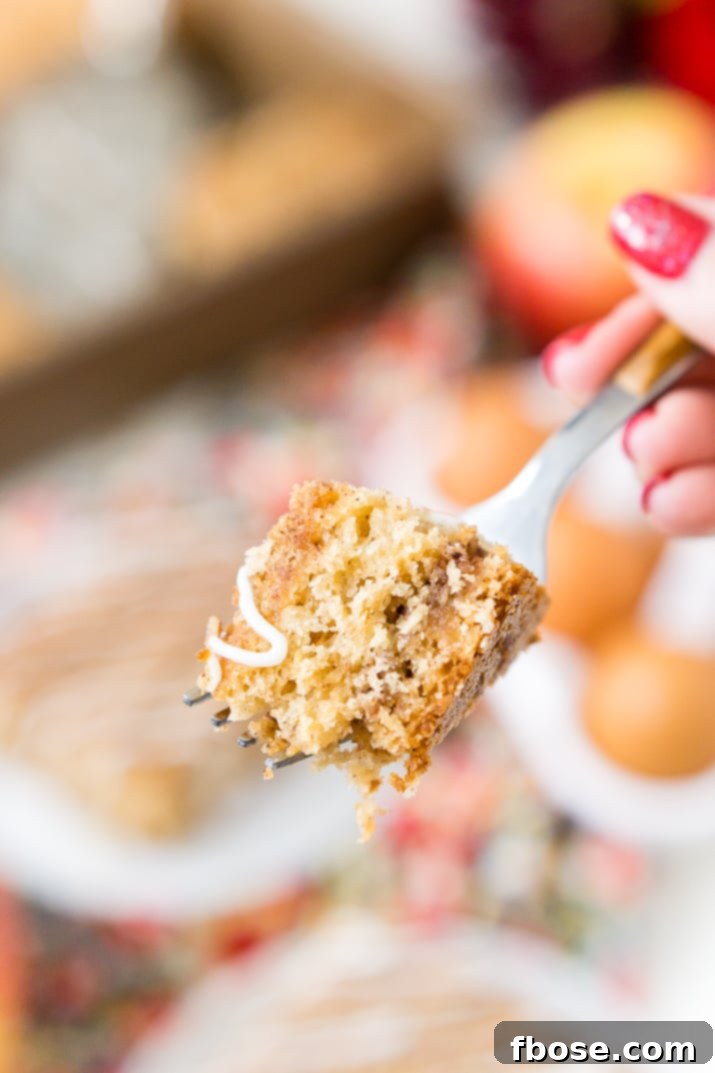Grandma's Easy Apple Cake 5 This Old Fashioned Apple Cake is made with warm spices, oatmeal, and apple jelly for a simple and delicious fall dessert!