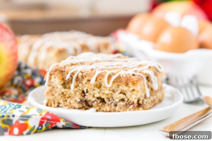 Grandma's Easy Apple Cake 6 This Old Fashioned Apple Cake is made with warm spices, oatmeal, and apple jelly for a simple and delicious fall dessert!