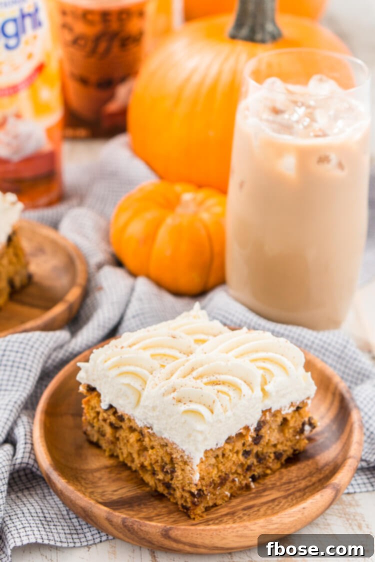 Iced coffee with pumpkin spice flavor, a perfect fall drink
