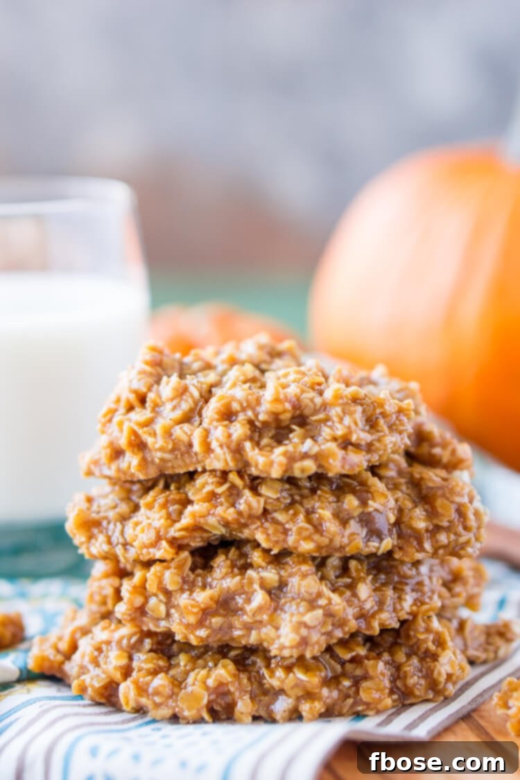 These Pumpkin No Bake Cookies are crazy delicious and so simple to make! Made with oatmeal, pumpkin spice pudding mix, sugar, butter, and more, these cookies will be a hit at home, the office, or a party! Don't let fall pass you by without making a batch!