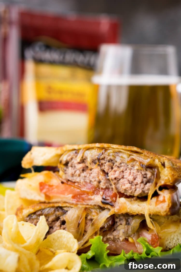 The Ultimate Patty Melt 5 Freshly cooked caramelized onions, golden brown and soft, ready for the patty melts.