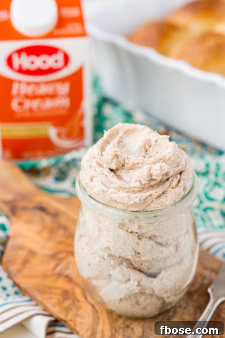 Various images showcasing homemade cinnamon butter on toast, rolls, and in a bowl, highlighting its creamy texture.