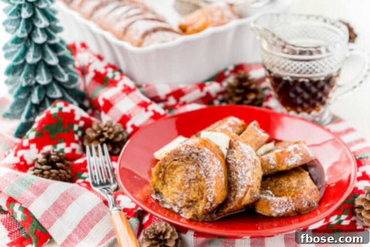 Close-up of golden-brown gingerbread French toast slices soaking in the rich custard, showcasing the beautiful texture before baking.