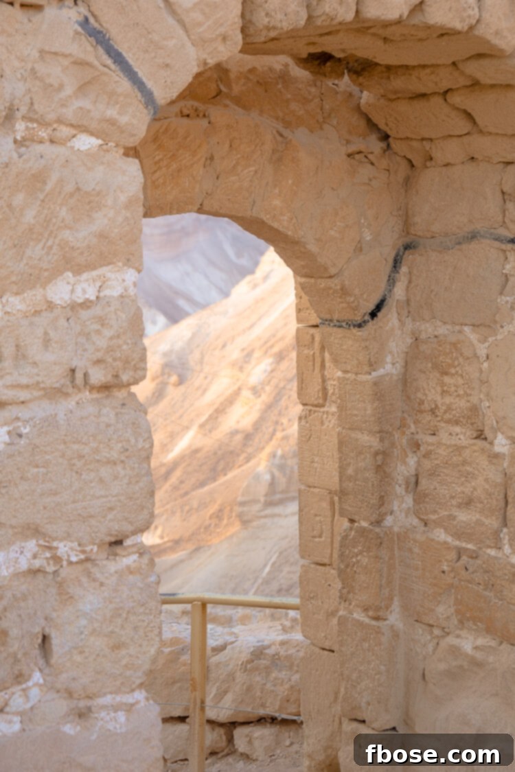 Another stunning view of the sunrise from Masada, with vibrant sky colors