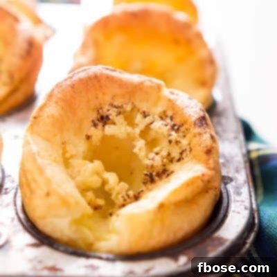 Easy Yorkshire Pudding Popovers with golden crust