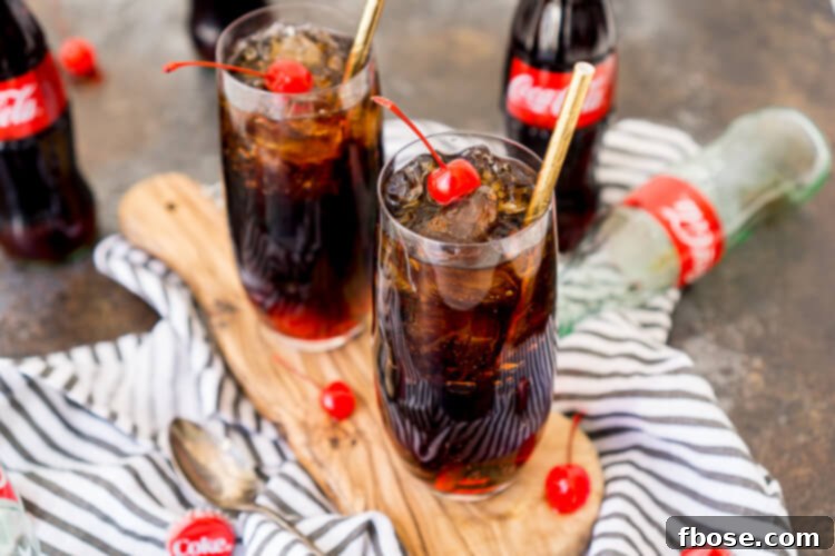 Roy Rogers Mocktail is an easy and popular non-alcoholic drink recipe made with Coke and grenadine and named for the famous singer and actor.