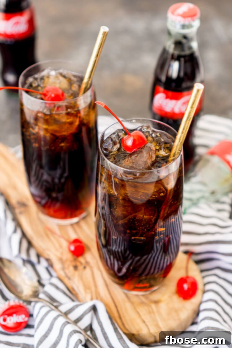 Roy Rogers Mocktail is an easy and popular non-alcoholic drink recipe made with Coke and grenadine and named for the famous singer and actor.