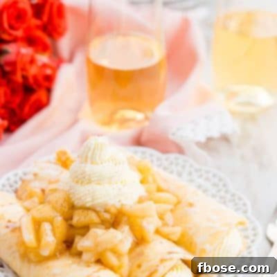 Apple Cheesecake Crepes are a fun way to sweeten up brunch or to be enjoyed as a decadent dessert!