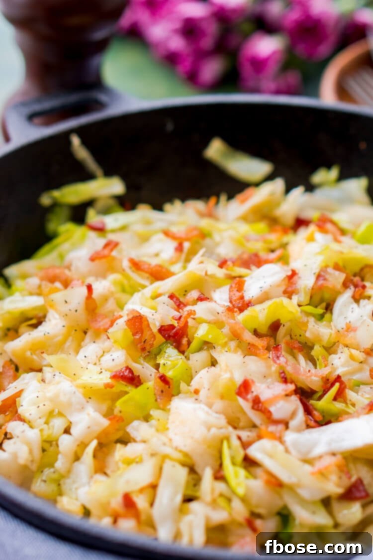 Fried Cabbage and Bacon