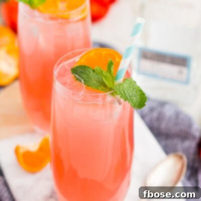 Cactus Cooler drink with straw and garnish