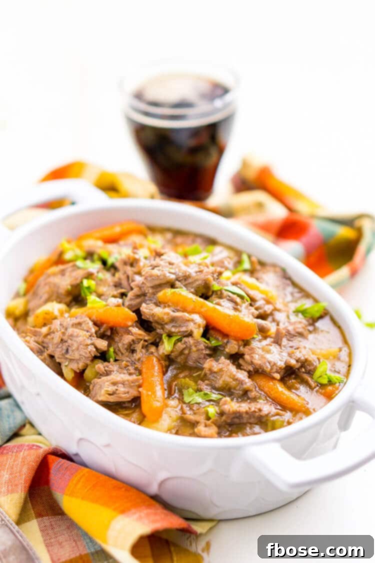 Preparing Instant Pot Pot Roast with beef, carrots, and potatoes in the Instant Pot.