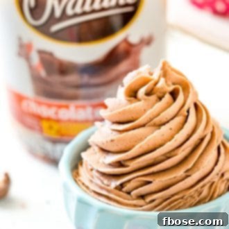 Bowl of Chocolate Malt Frosting