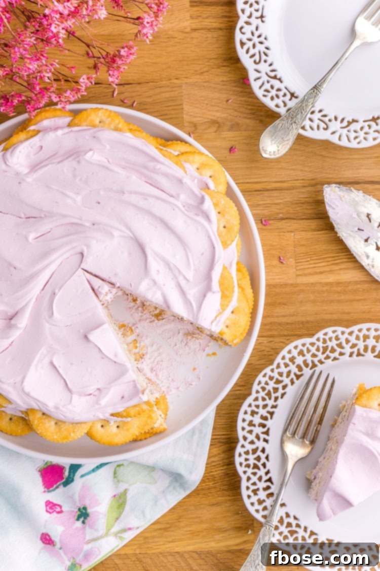 This Ritz Cracker & Grape Jelly Icebox Cake is an old fashioned, no bake, 3-ingredient dessert the whole family will love! It's super EASY to make and you can whip it up the day before!