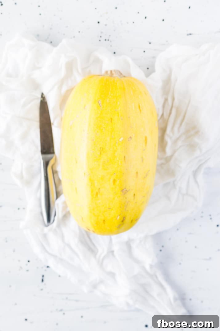 How to Cut Spaghetti Squash