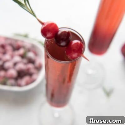 This pretty Cranberry Pomegranate Champagne Cocktail will fit right in during all your holiday festivities, but is versatile enough to be enjoyed any time of the year!