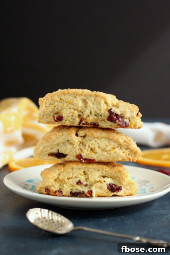Zesty Cranberry Orange Scones 4 Easy Cranberry Orange Scones - Perfect for holidays and everyday!