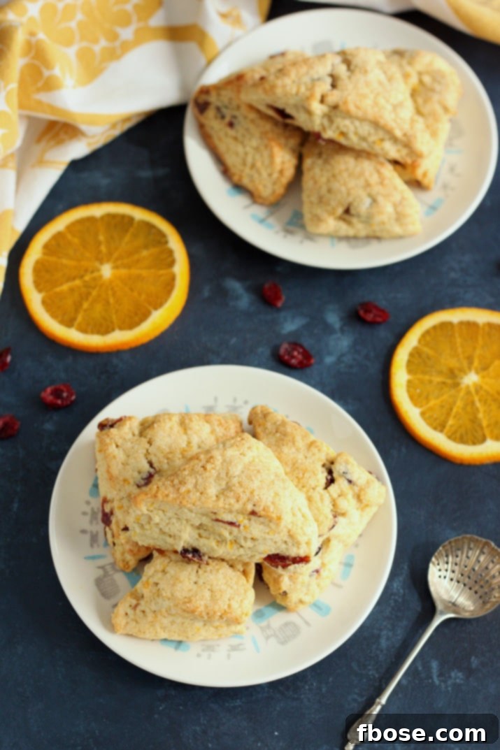 Zesty Cranberry Orange Scones 5 Homemade Cranberry Orange Scones for an instant pick-me-up