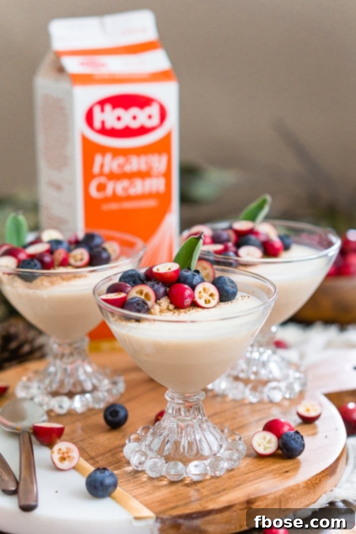 Maple Panna Cotta Recipe with Hood Cream