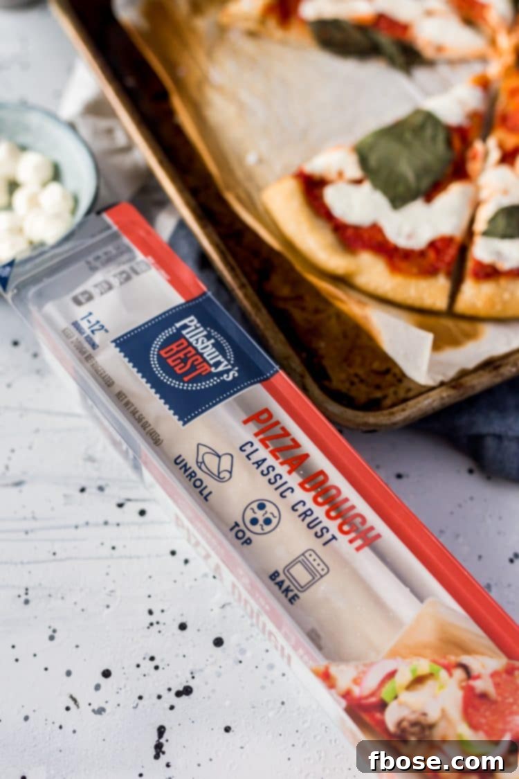 Authentic Margherita Masterpiece 3 Margherita Pizza made with Pillsbury's Best Pizza Dough
