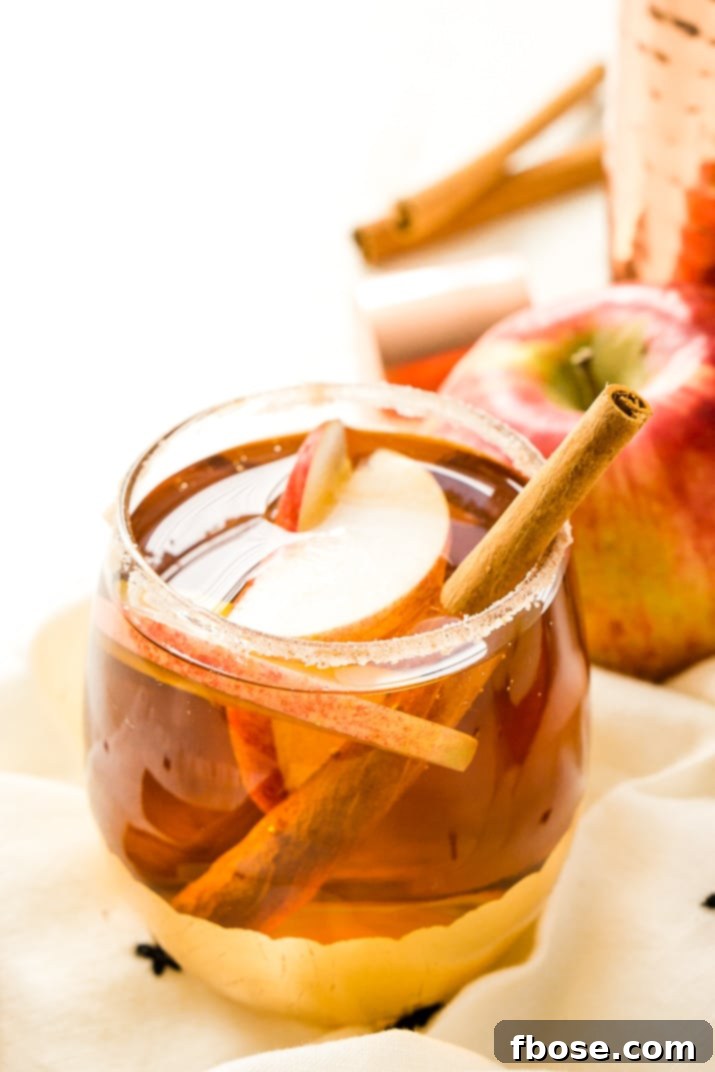 This Apple Crumble Cocktail is so simple to make and tastes like a crumbly apple pie in liquid form, a delicious fall alcoholic drink you can make in minutes!