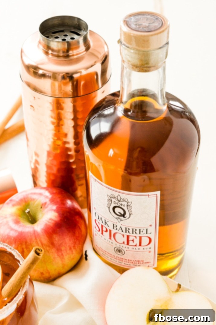 Apple Crumble Cocktail made with Don Q Spiced Rum