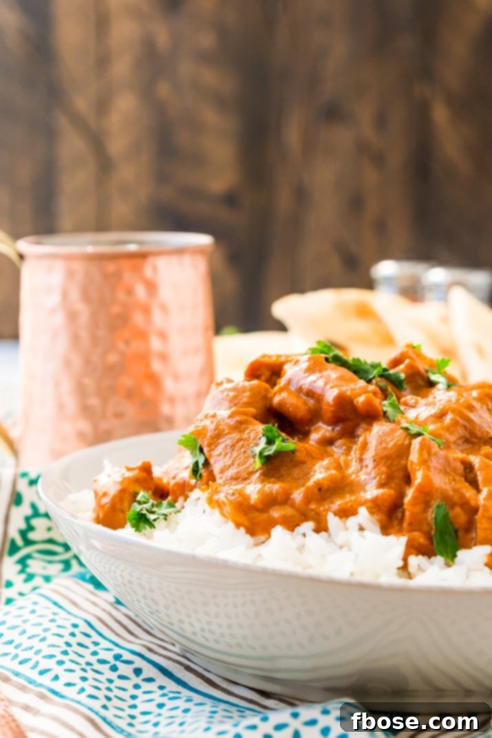 Easy Chicken Tikka Masala Recipe, a popular British Indian dish with creamy sauce