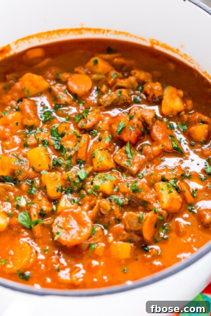 Authentic Hungarian Goulash 5 One pot Hungarian Goulash ready to serve