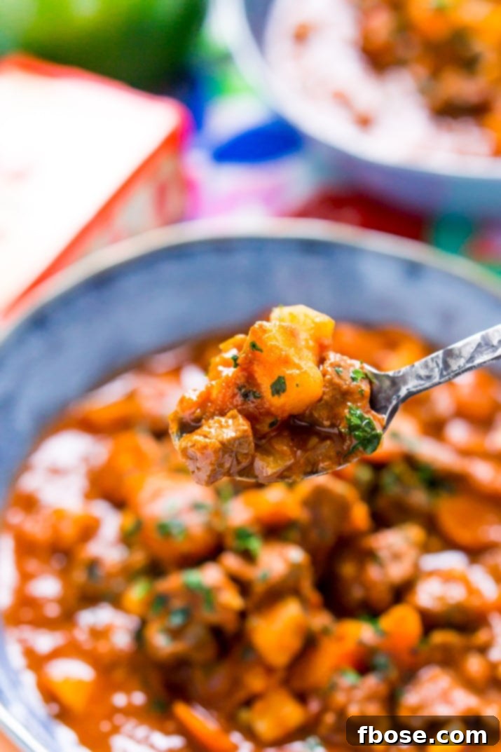Authentic Hungarian Goulash 6 Hearty and delicious Hungarian Goulash stew in a serving bowl