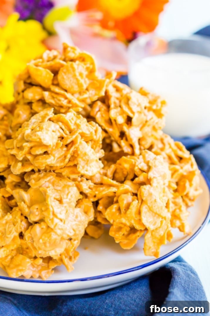 Crispy Butterscotch Cornflake Cookies 3 Butterscotch Cornflake Cookies are an easy no-bake dessert