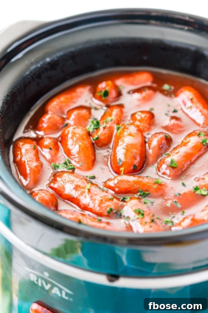Easy Little Smokies recipe in the Crock Pot for parties
