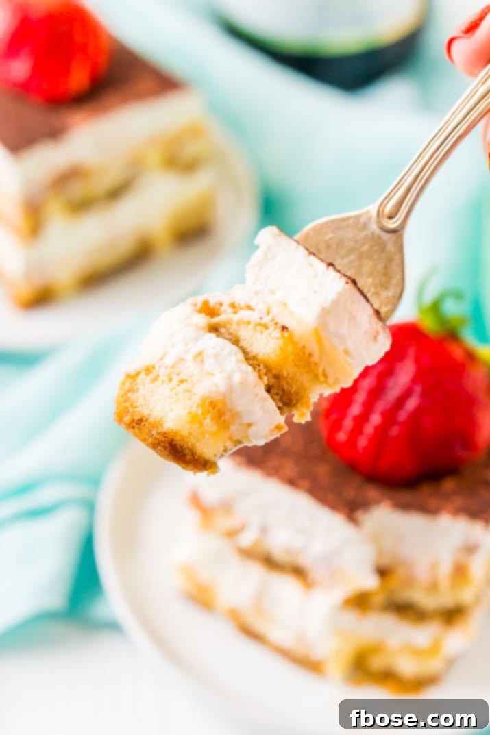 For with Bite of Tiramisu