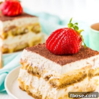 This Boozy Tiramisu recipe swaps out traditional coffee for a rich coffee liqueur. It's a shortcut version made with mascarpone laced pudding instead of a traditional egg custard. Topped with a silky vanilla whipped cream.