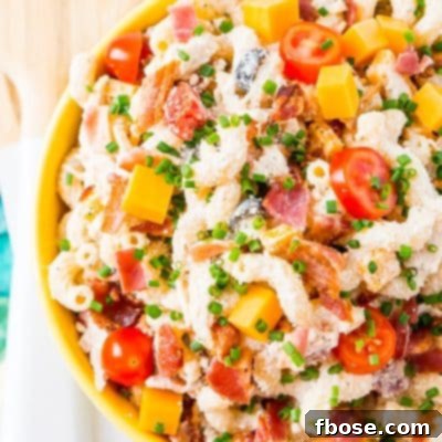Chicken Bacon Ranch Pasta Salad