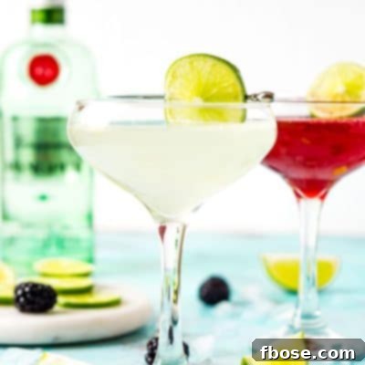 A vibrant Gimlet cocktail, a classic made with gin, lime juice, simple syrup, and club soda for a light and refreshing beverage, perfect for spring and summer enjoyment.
