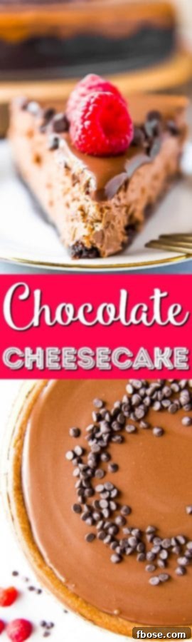 Pin this triple chocolate cheesecake recipe for future baking inspiration