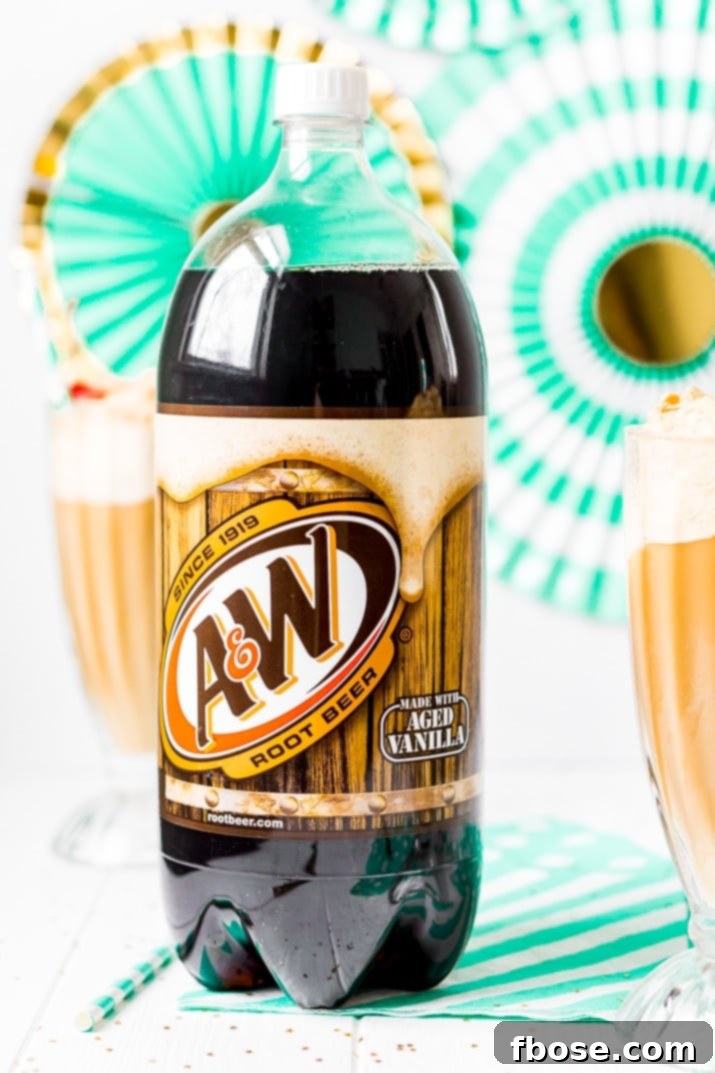 A vibrant display of various A&W Root Beer Floats, showcasing different toppings and ice cream combinations, inviting customization and endless fun.