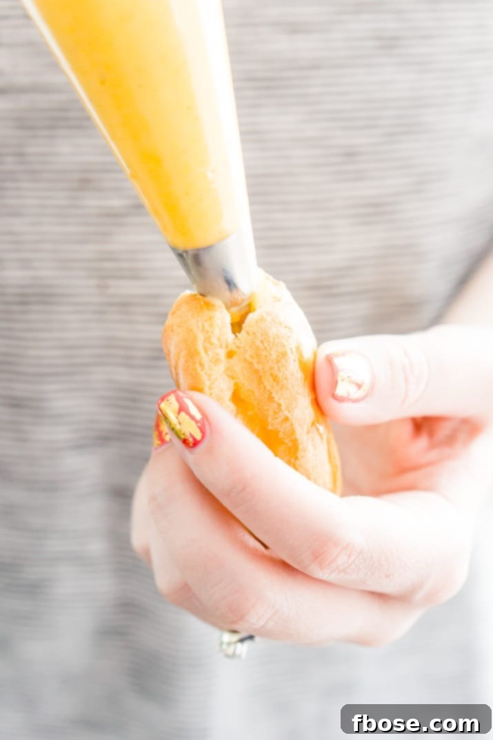 Homemade Vanilla Bean Pastry Cream for Eclairs