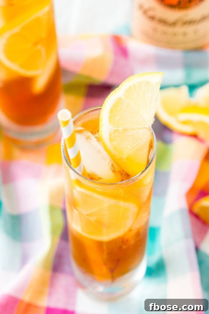 Sweet Tea is a Southern Staple in the heat of summer, make it the traditional way or spike it with vodka for a refreshing cocktail.