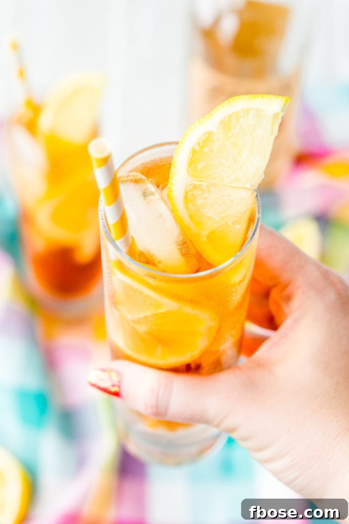 Sweet Tea is a Southern Staple in the heat of summer, make it the traditional way or spike it with vodka for a refreshing cocktail.