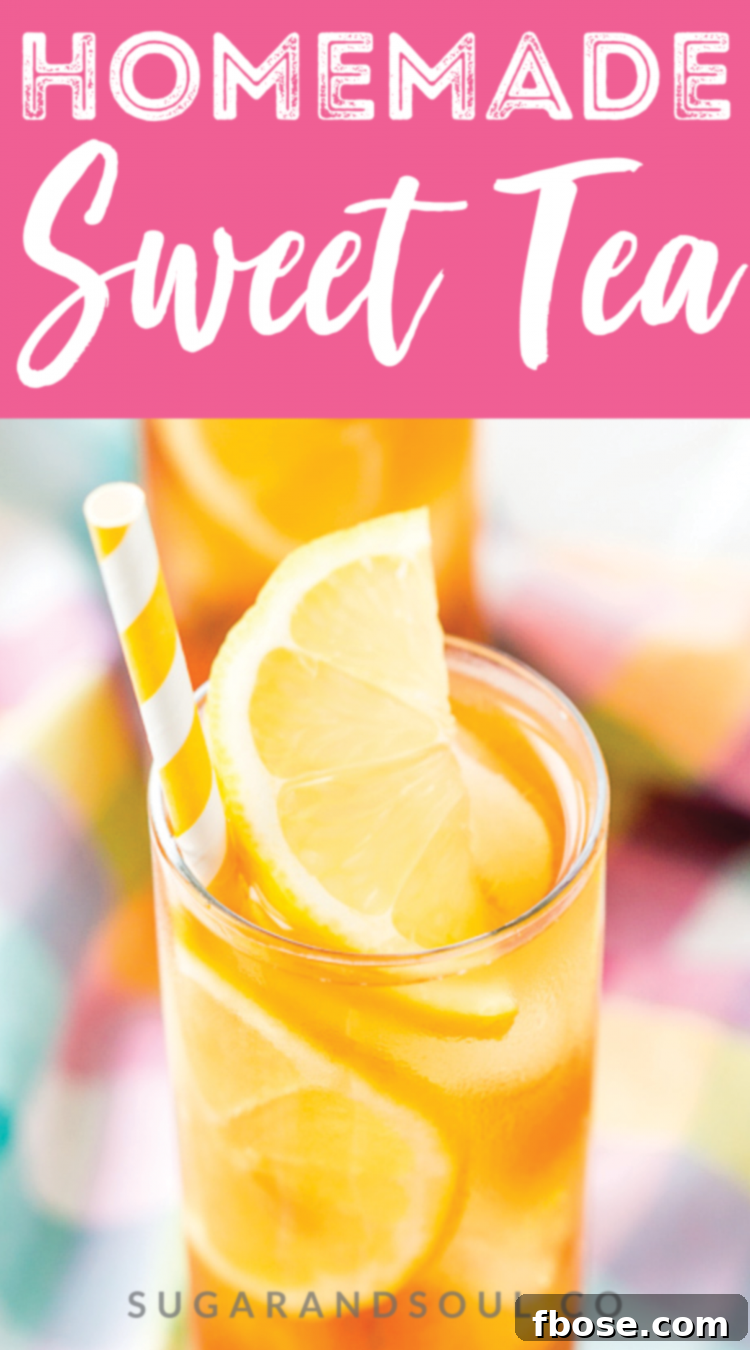 Sweet Tea is a Southern Staple in the heat of summer, make it the traditional way or spike it with vodka for a refreshing cocktail.