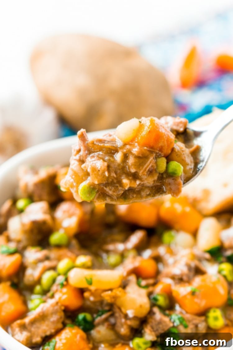 Tender Slow-Cooked Beef Stew 7 Various bags of frozen beef stew in a freezer, labeled for easy meal prep.