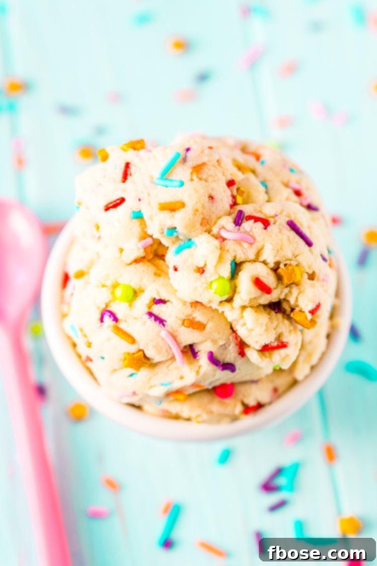 Edible Sugar Cookie Dough is an easy and delicious egg-free treat perfect for parties or just when you're craving something sweet but don't want to wait for cookies to bake!