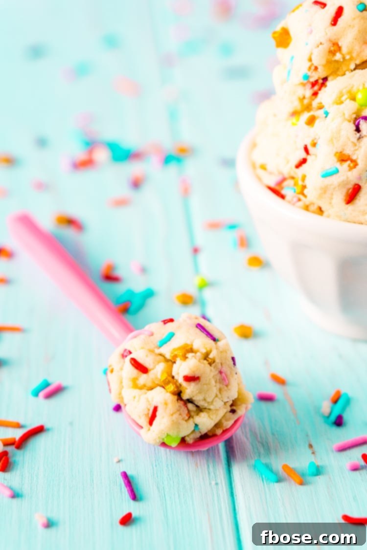 Edible Sugar Cookie Dough is an easy and delicious egg-free treat perfect for parties or just when you're craving something sweet but don't want to wait for cookies to bake!