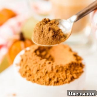 A vibrant image showcasing the homemade pumpkin pie spice blend, ready to be used in various recipes.