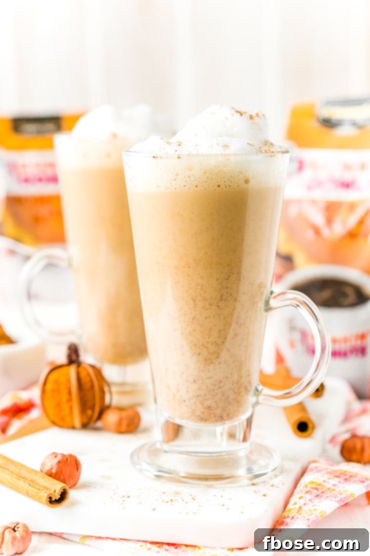 Pumpkin Spice Latte, a delightful homemade coffee drink for fall, with cinnamon, nutmeg, and rich coffee